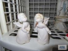 Napco Ware angel figurine, religious figurine lamp, and angel figurines