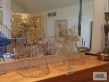 Metal angel figurines