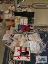 Handmade and other table linens