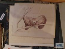 1971 and 1972 drawings by Howard Miles Simon