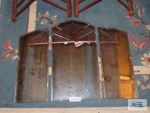 Three section wall mirror. has chips