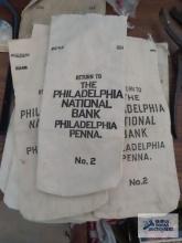 The Philadelphia National Bank number 2 coin bags