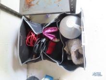Automotive supplies with carry bag, jumper cables, etc