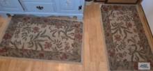 Five throw rugs, 44-1/2 inch by 27 inch