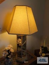Mirrored table lamp