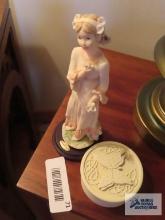 Giuseppe Armani Florence Original figurine and butterfly trinket box