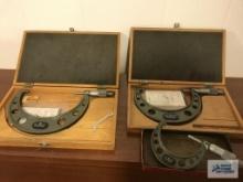 (3) MITUTOYO MICROMETERS