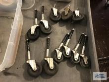 CASTERS, VARIOUS SIZES