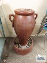 Plastic fountain. Bottom needs repaired