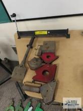 Welding magnets, 18 inch bending brake and scraper
