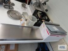 Commercial stainless steel pieces, lids,etc