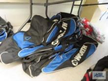Five roll about baseball bags