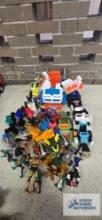 Variety of children's toys