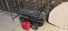Dyna-Glo 180,000 to 220,000 BTU kerosene torpedo heater with gas can and kerosene