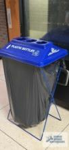 Portable folding recycling containers