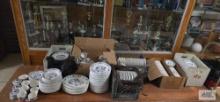 Large assortment of commercial china, mostly Royal China Incorporated.