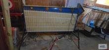 Arrow electric sign. Approximately 87" long by 7' tall