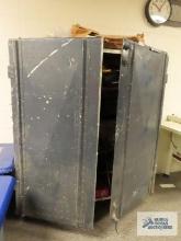 Heavy duty rollabout cabinet with engine parts and etc.