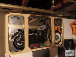 Harley Davidson mirrored wall plaque