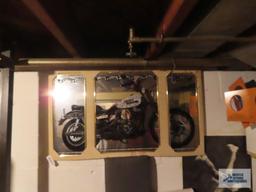 Harley Davidson mirrored wall plaque