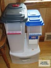 Plastic containers and clear view storage drawer