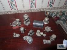 Miniature metal figurines
