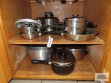 Variety of pots and pans.