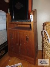 Pine nightstand on second floor