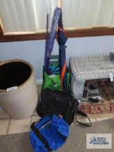 Nautica umbrella, dusters, travel bags, and shopping bags