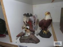 Ceramic eagle figurines