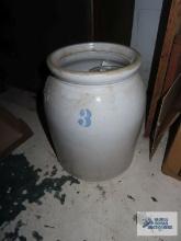 Number 3 crock, no lid