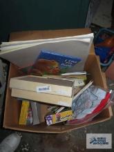 Children's books, puzzles, and checkers game