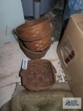 Three signed baskets