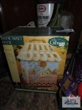Home Sweet Home birdhouse, cookie jar by Gibson