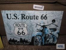 U.S. Route 66 metal sign