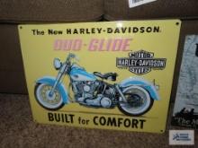 Harley Davidson Duo-Glide metal sign