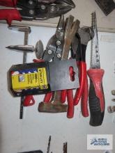 Snips, cutters, saw, razor blades, etc