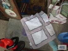 Harley-Davidson rug and other throw rugs