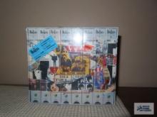 The Beatles VHS set new in package. Cellophane is torn on back