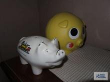 Retro and ceramic piggy banks