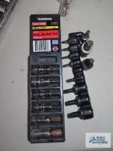 Craftsman six piece 3/8 inch drive allen bit set, torque spec set, and various allen bits and Torx