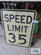 Speed Limit 35 sign