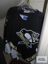 Pittsburgh Penguins jerseys, sizes L and XL