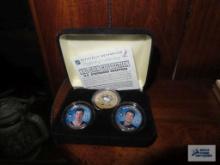 NHL coin collection U.S. statehood quarters in case