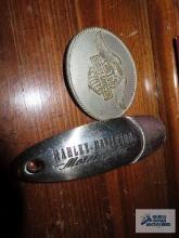 Harley Davidson heavy stainless steel bottle opener and belt buckle, deluxe limited edition buckle