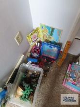 Variety of children's toys