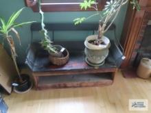 Rustic wagon bench seat