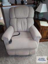 La-Z-Boy tan power rocker recliner