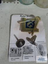 Masonic auto emblem and cufflinks