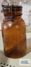 Trademark Lightning mason jar. marked Putnam 242 on bottom.